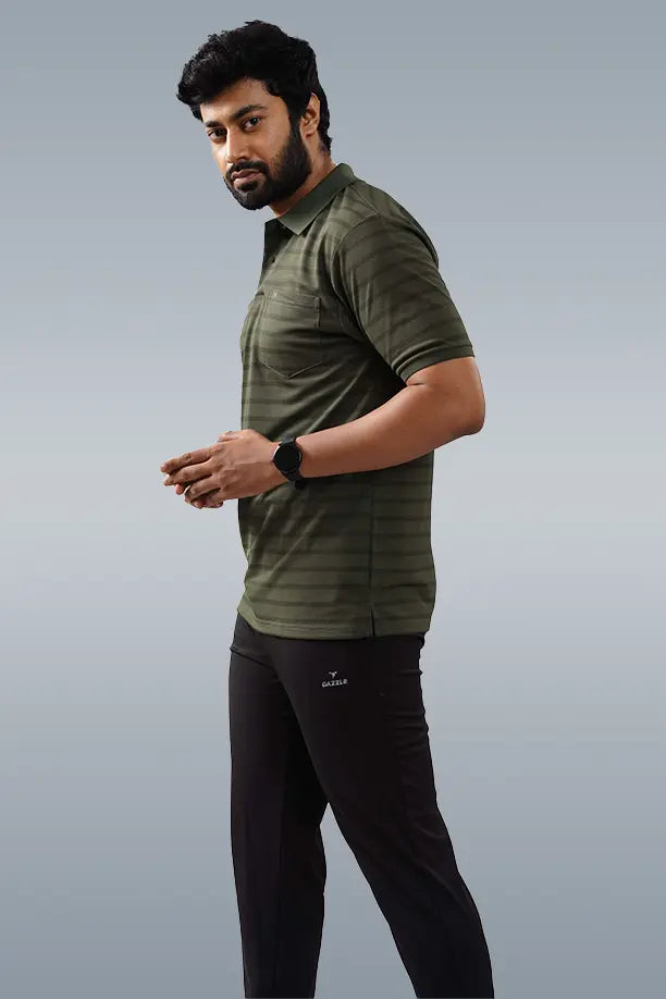 CRAZY MATTY COMFORT FIT T SHIRT - MEHANDI
