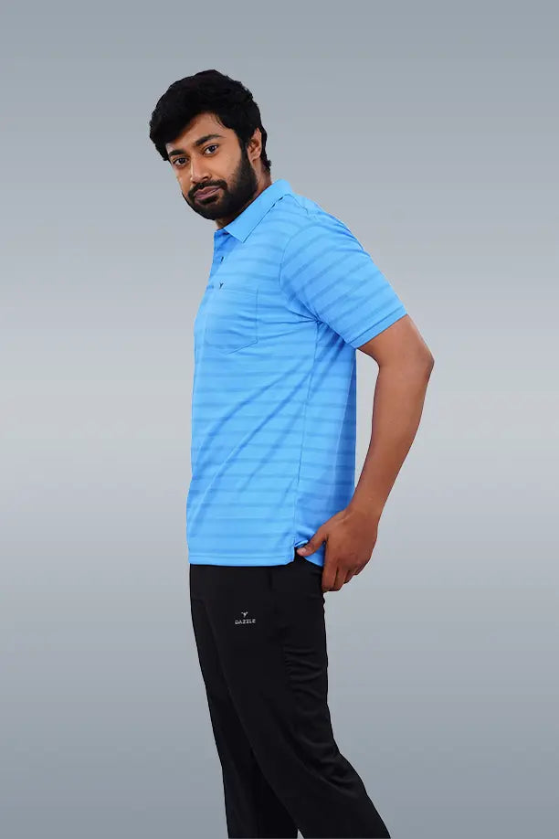CRAZY MATTY COMFORT FIT T SHIRT - SKY BLUE