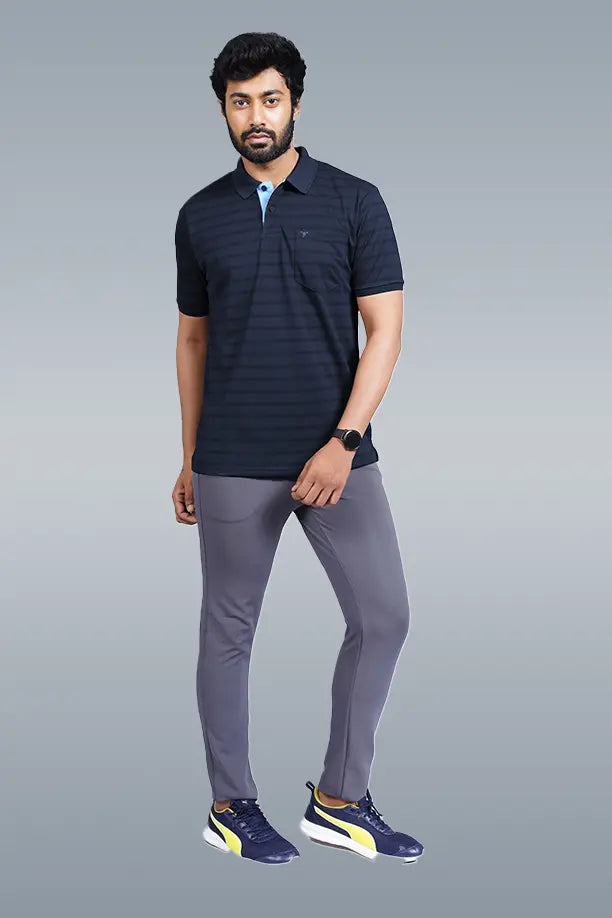 CRAZY MATTY COMFORT FIT T SHIRT - NAVY BLUE