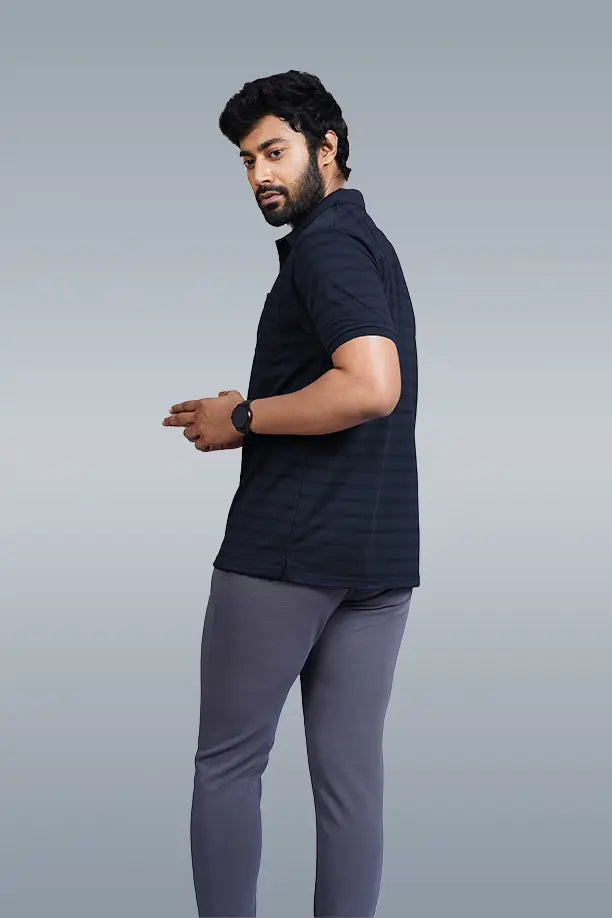 CRAZY MATTY COMFORT FIT T SHIRT - NAVY BLUE