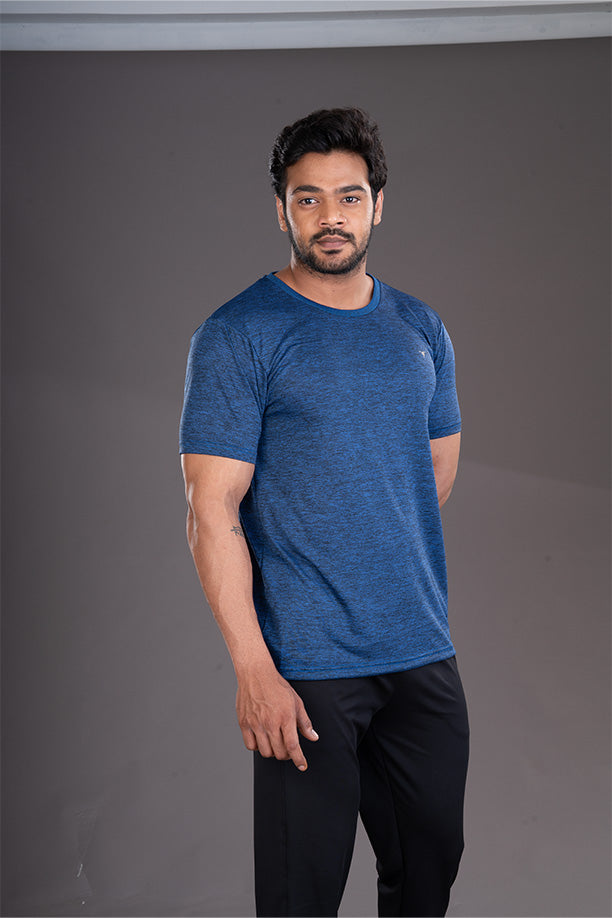 DRYFIT ROUND NECK T- SHIRT - ROYAL BLUE