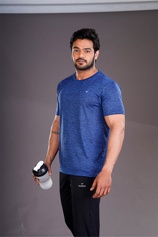 DRYFIT ROUND NECK T- SHIRT - ROYAL BLUE