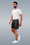 RUNNER SHORT - MELANGE BLACK