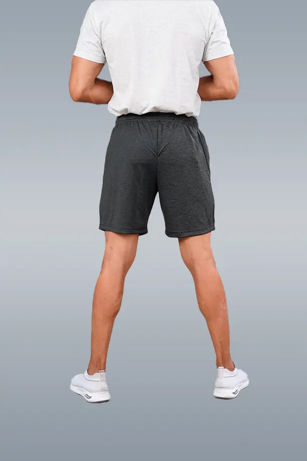 RUNNER SHORT - MELANGE BLACK