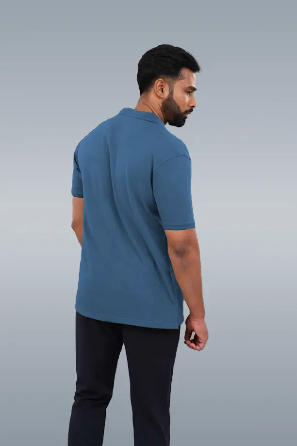 MATTY COMFORT T-SHIRT- BLUE GREY
