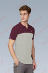 SPRING T SHIRT - MAROON CAMEL