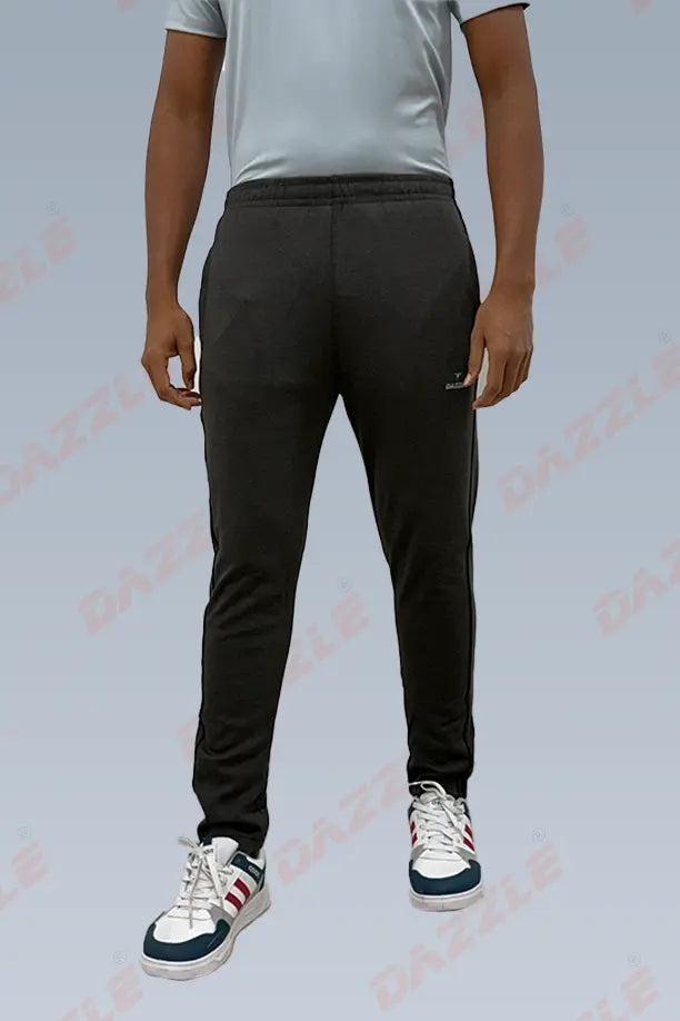 TRACK LOWER PC-SPCL PLAIN - MELANGE BLACK