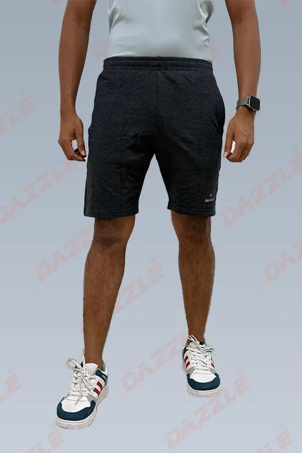 CRAZY COTTON LONG SHORTS - CARBON BLACK