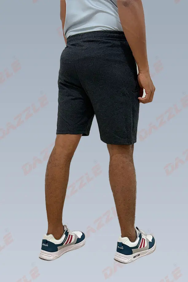 CRAZY COTTON LONG SHORTS - CARBON BLACK