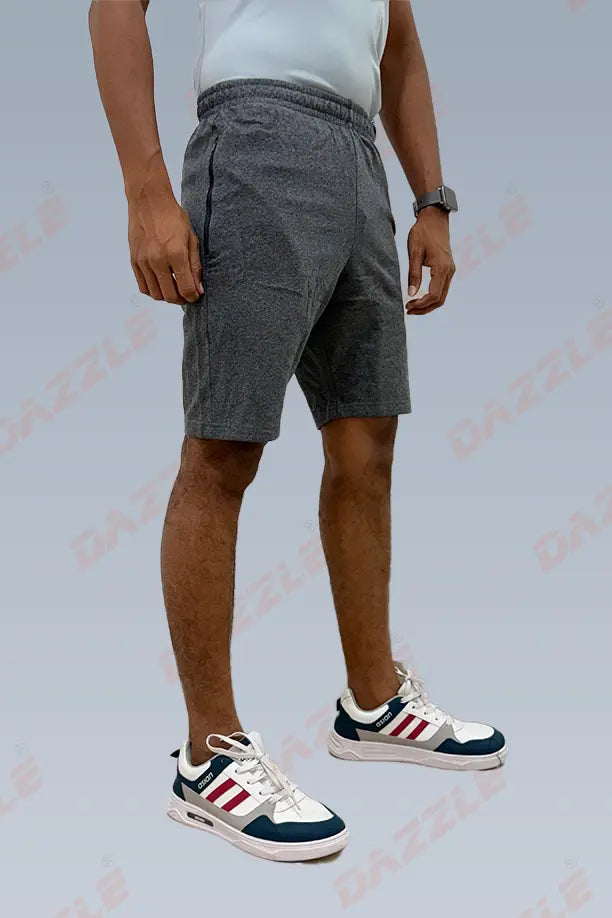 CRAZY COTTON LONG SHORTS - ANTHRA