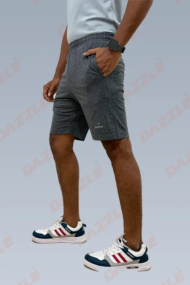 CRAZY COTTON LONG SHORTS - ANTHRA