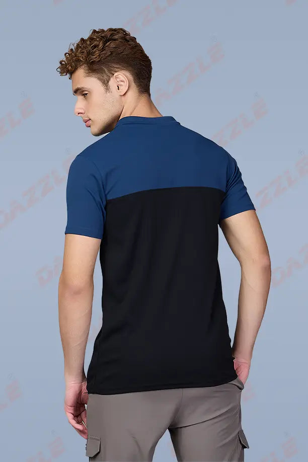 SPRING T SHIRT - BLUE BLACK