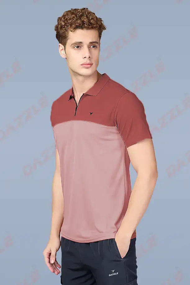 SPRING T SHIRT - BRICK PINK