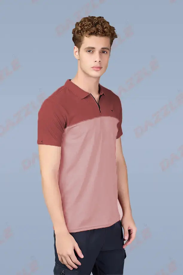 SPRING T SHIRT - BRICK PINK