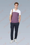 SPRING T SHIRT - WHITE PURPLE