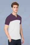 SPRING T SHIRT - PURPLE WHITE