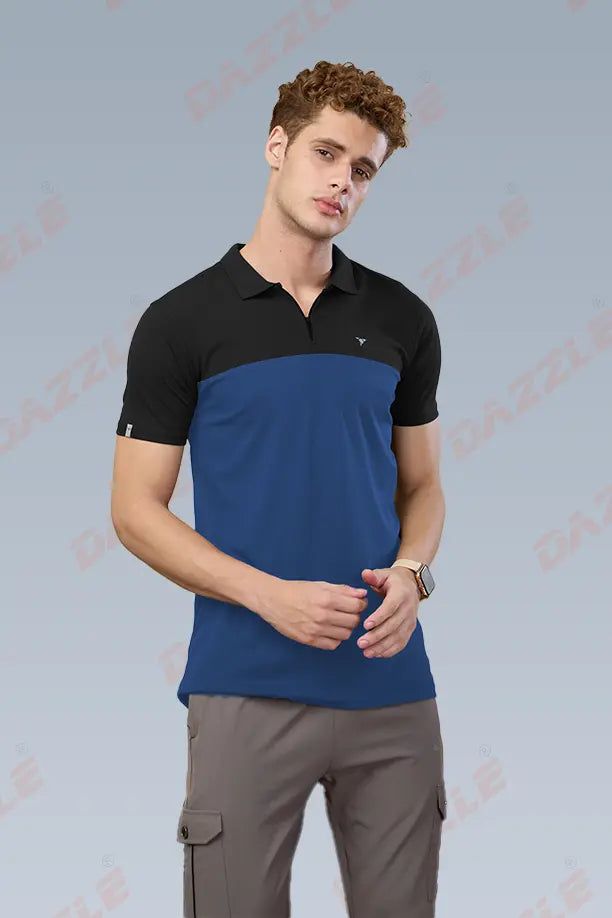 SPRING T SHIRT - BLACK BLUE