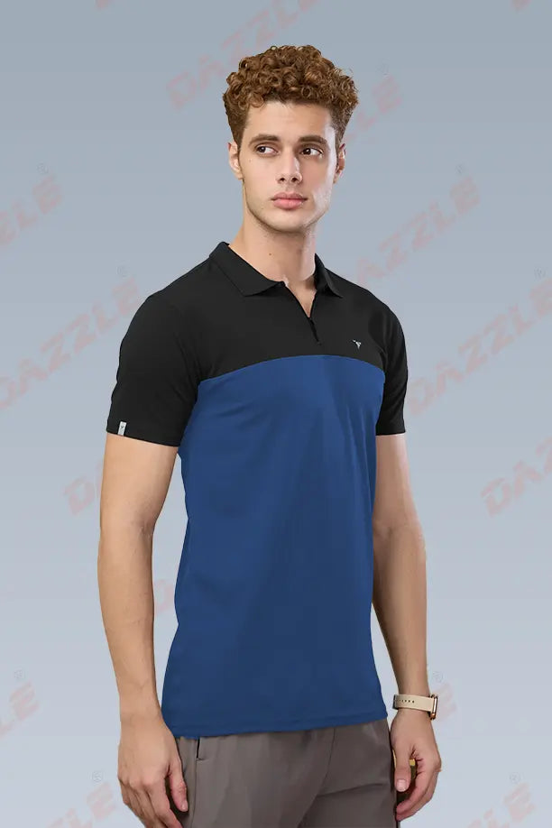 SPRING T SHIRT - BLACK BLUE