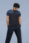 PRIDE ROUND NECK T-SHIRT - BLUE GREY NAVYBLUE