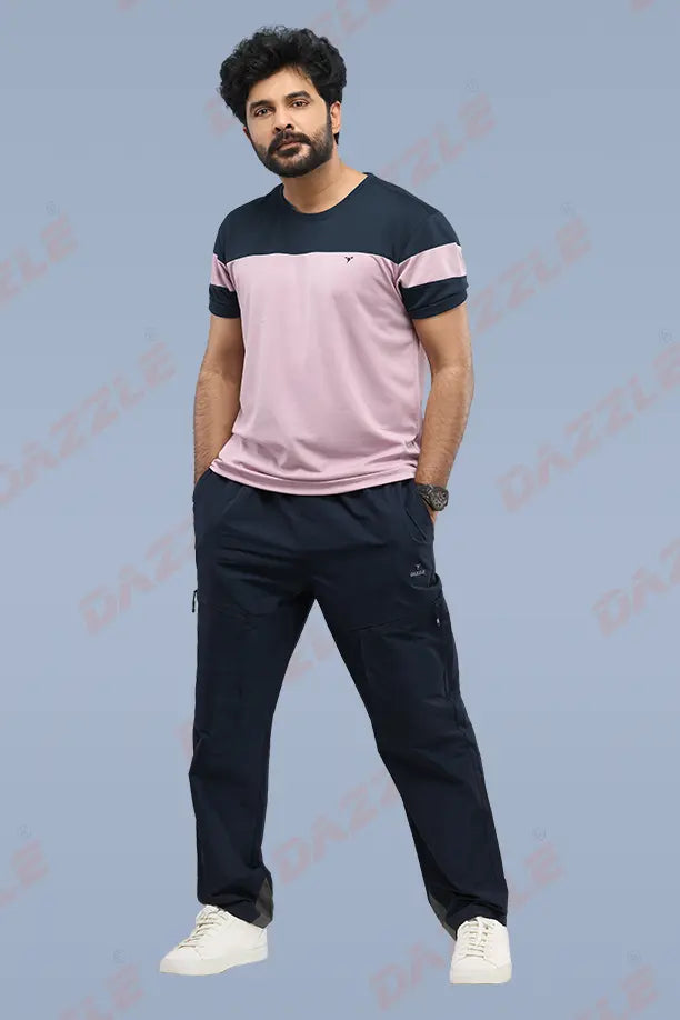 PRIDE ROUND NECK T-SHIRT - DARK GREY PURPLE
