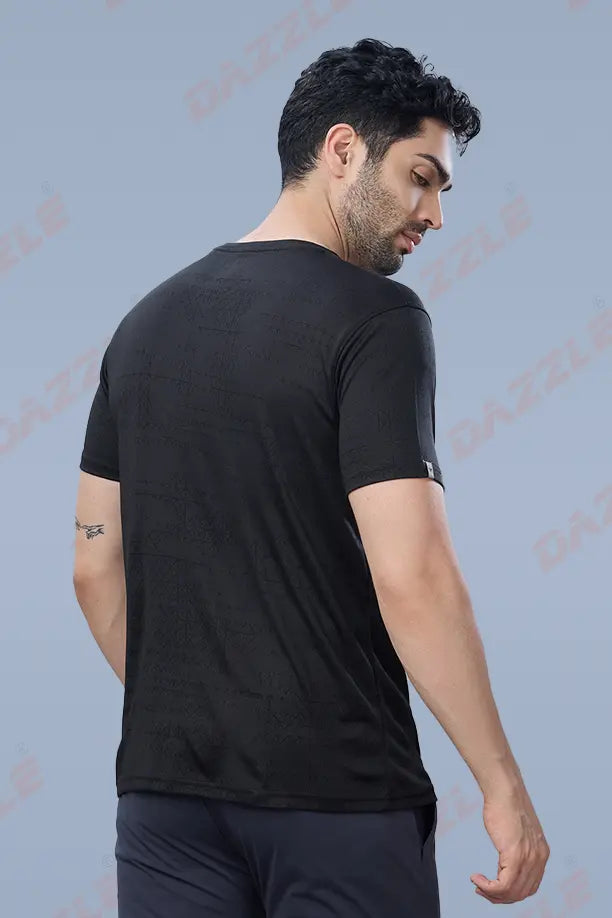 JK ROUND NECK T-SHIRT - BLACK
