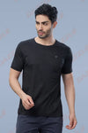 JK ROUND NECK T-SHIRT - BLACK