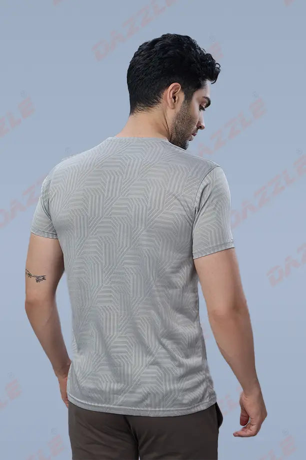 JK ROUND NECK T-SHIRT - LIGHT GREY