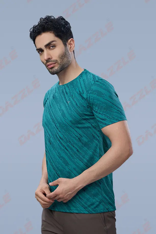 JK ROUND NECK T-SHIRT - GREEN