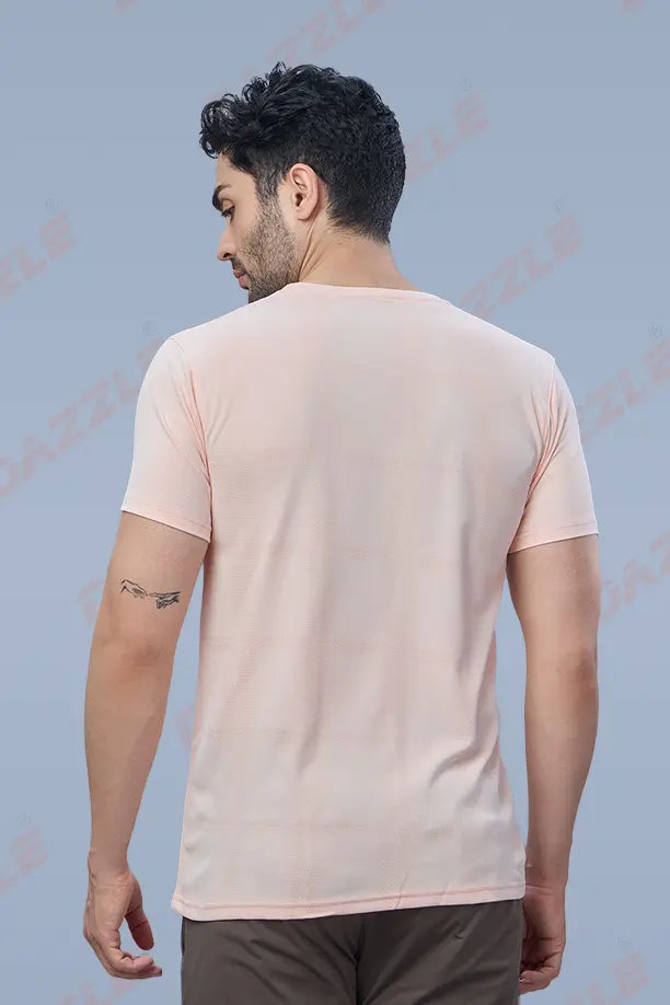 JK ROUND NECK T-SHIRT - LIGHT PINK