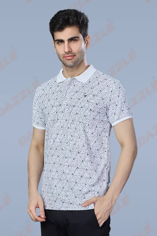 PRINTED MATTY T-SHIRT - WHITE
