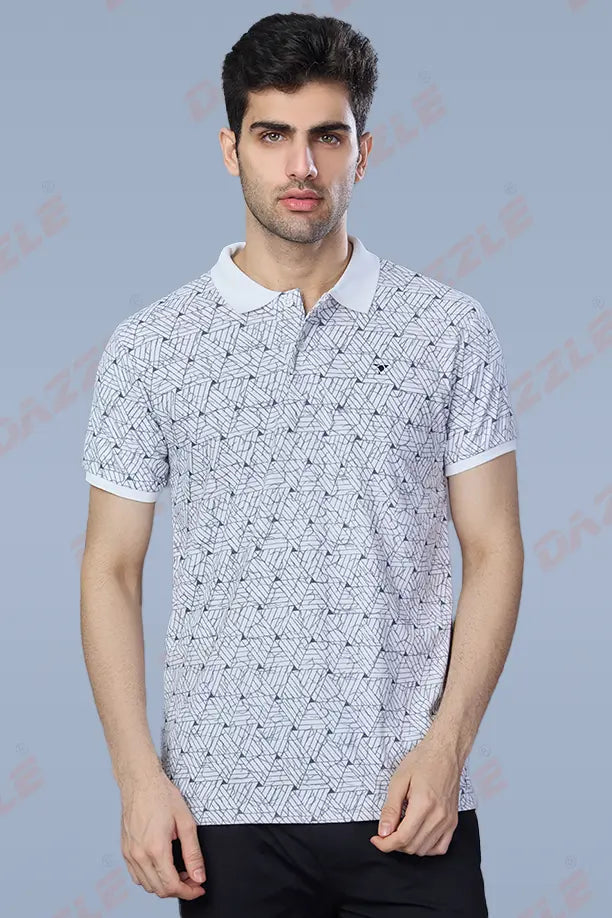 PRINTED MATTY T-SHIRT - WHITE