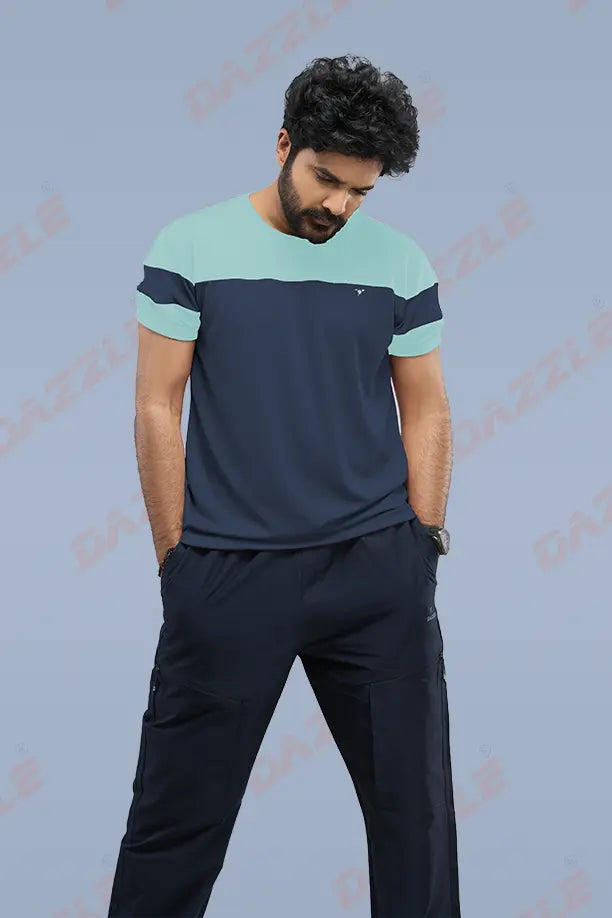 PRIDE ROUND NECK T-SHIRT - SKY BLUE NAVYBLUE