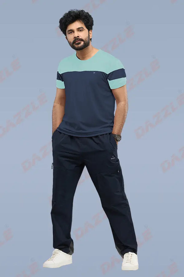 PRIDE ROUND NECK T-SHIRT - SKY BLUE NAVYBLUE