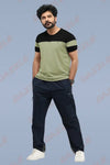PRIDE ROUND NECK T-SHIRT - BLACK KHAKI