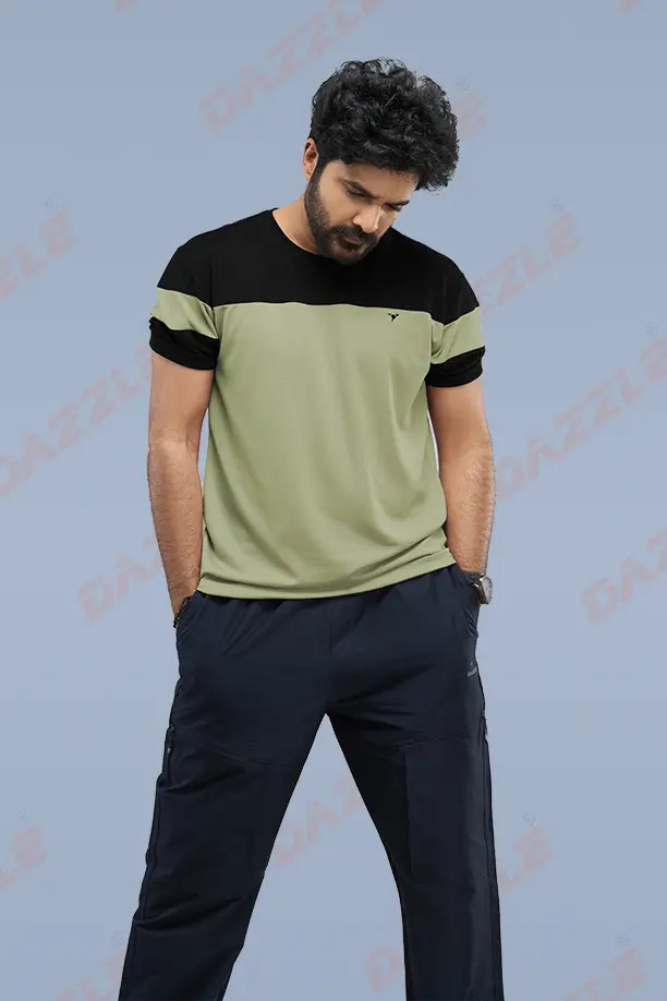 PRIDE ROUND NECK T-SHIRT - BLACK KHAKI
