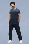 PRIDE ROUND NECK T-SHIRT - BLUE GREY DARKGREY