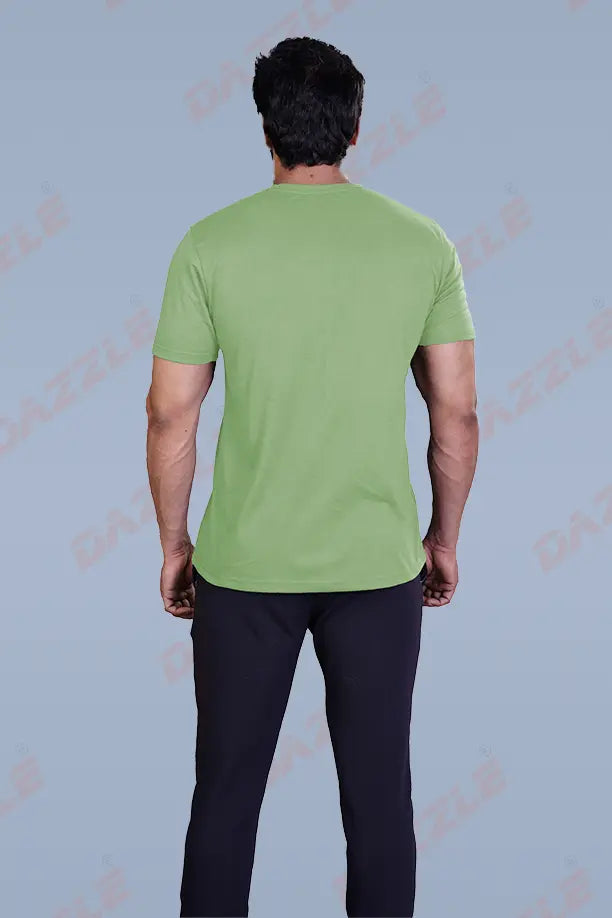 PRINTED ROUND NECK T-SHIRT PRINT - EAGLES-GREEN