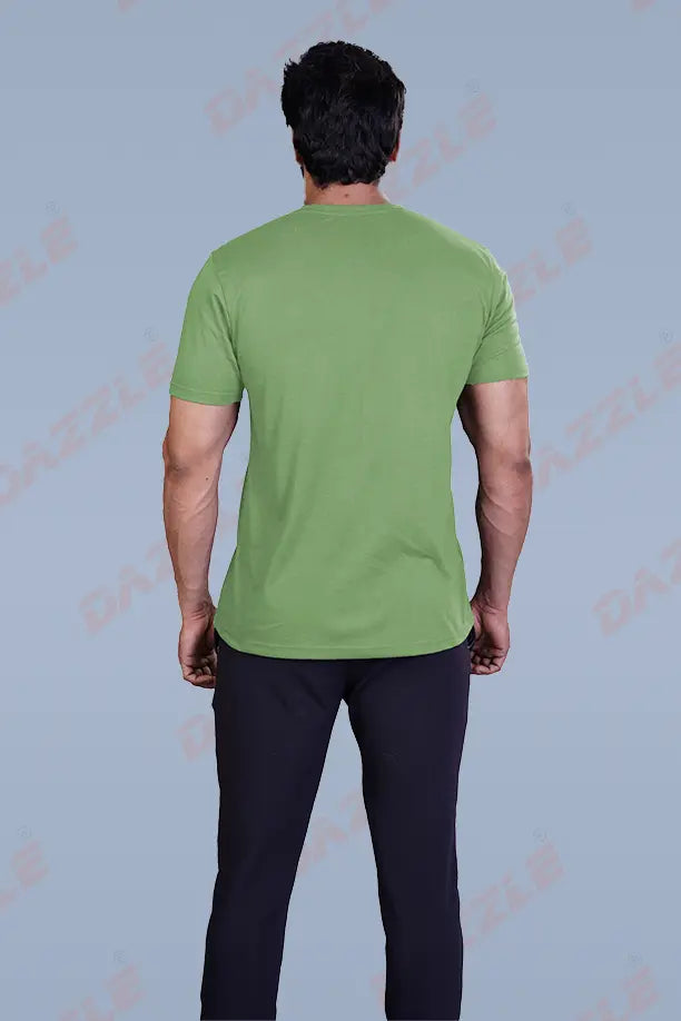 PRINTED ROUND NECK T-SHIRT PRINT - BIKERS-GREEN