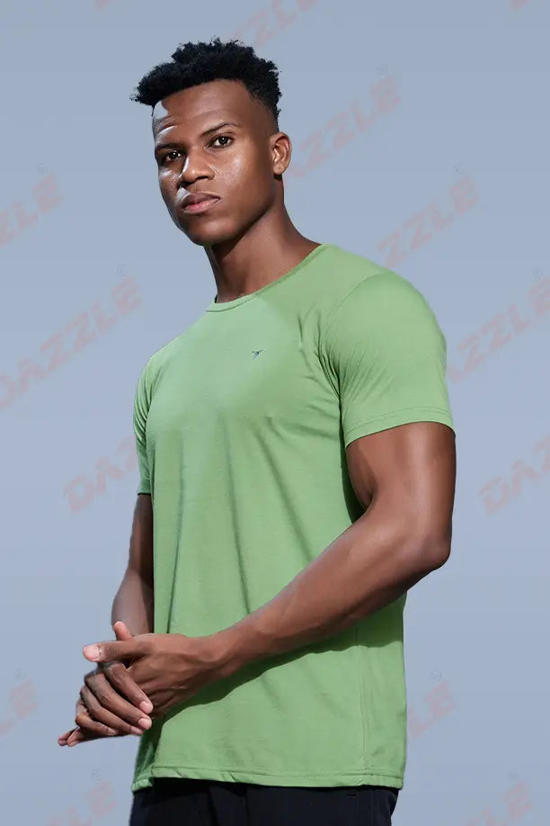 PC ROUND NECK T-SHIRT - GREEN
