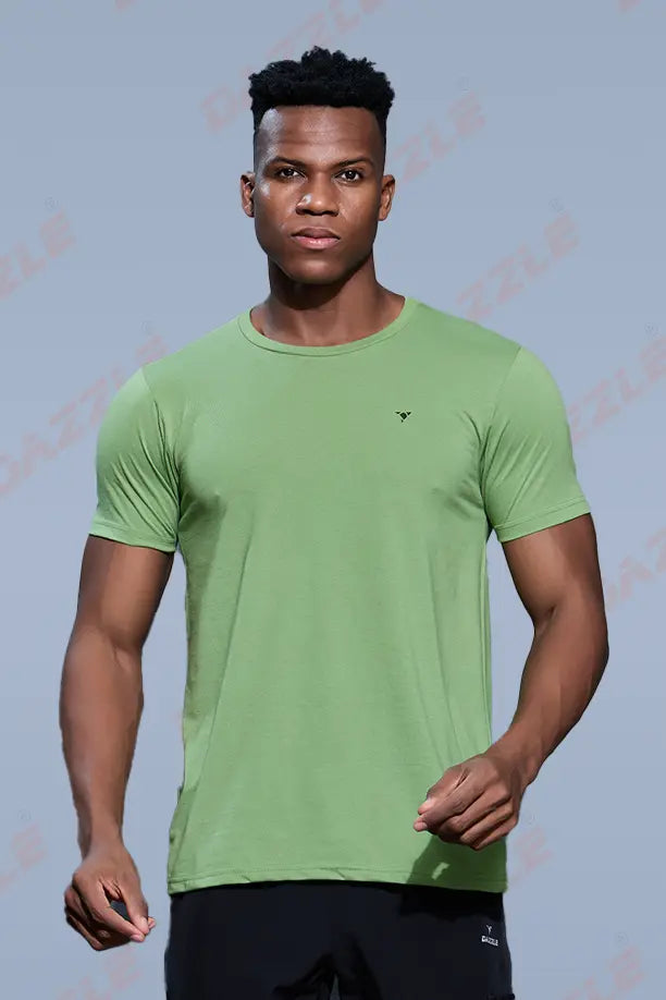 PC ROUND NECK T-SHIRT - GREEN