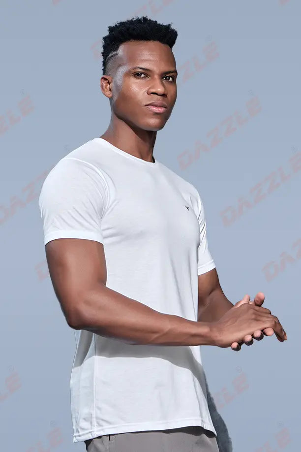 PC ROUND NECK T-SHIRT - WHITE
