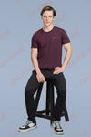 PC ROUND NECK T-SHIRT - ITALIAN PLUM