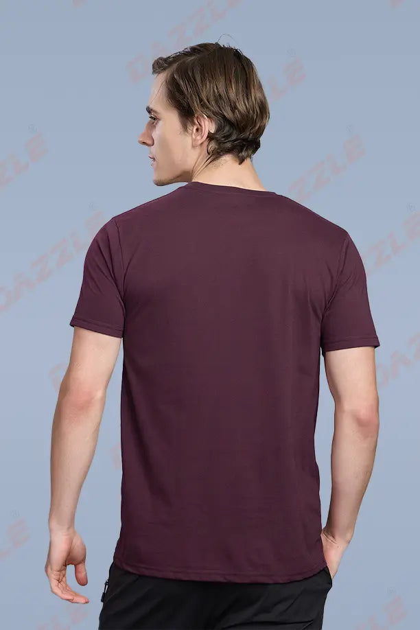 PC ROUND NECK T-SHIRT - ITALIAN PLUM