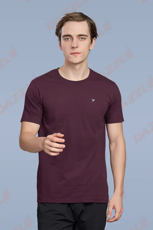 PC ROUND NECK T-SHIRT - ITALIAN PLUM