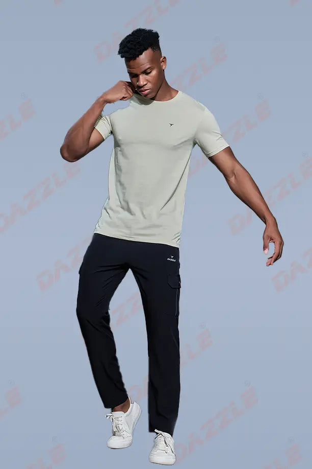 PC ROUND NECK T-SHIRT - LIGHT GREY
