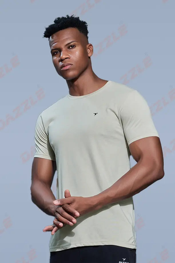 PC ROUND NECK T-SHIRT - LIGHT GREY