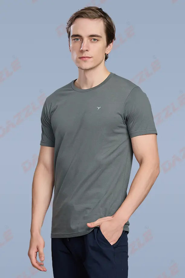 PC ROUND NECK T-SHIRT - DARK GREY