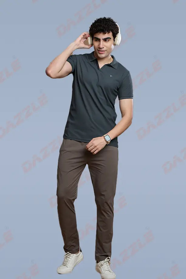 CRAZY MATTY SLIM FIT T-SHIRT - DARK GREY