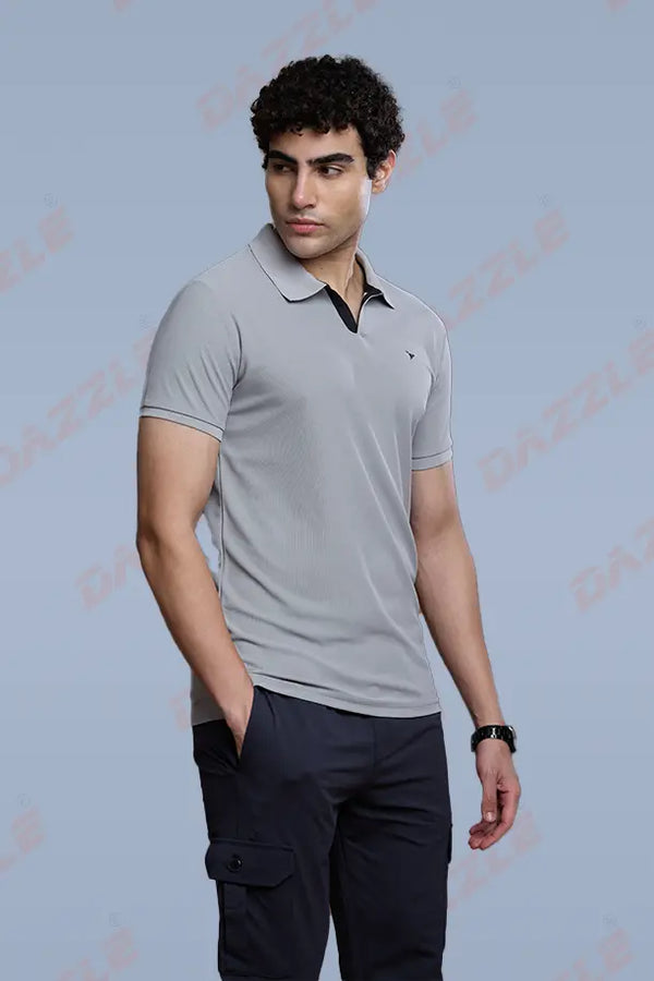 CRAZY MATTY SLIM FIT T-SHIRT - LIGHT GREY