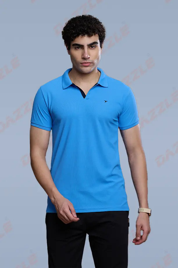 CRAZY MATTY SLIM FIT T-SHIRT - SKY BLUE